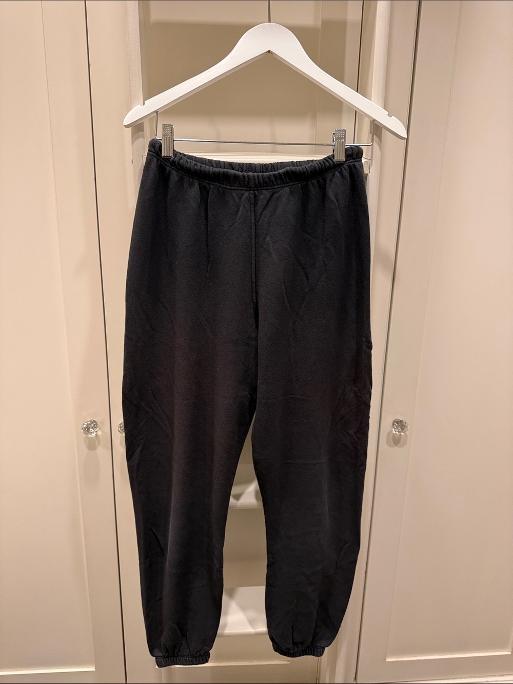 perfectwhitetee Johnny Vintage Black French Terry Sweatpants XS